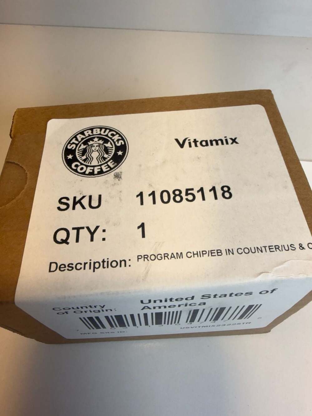 Starbucks Vitamix Program Chip